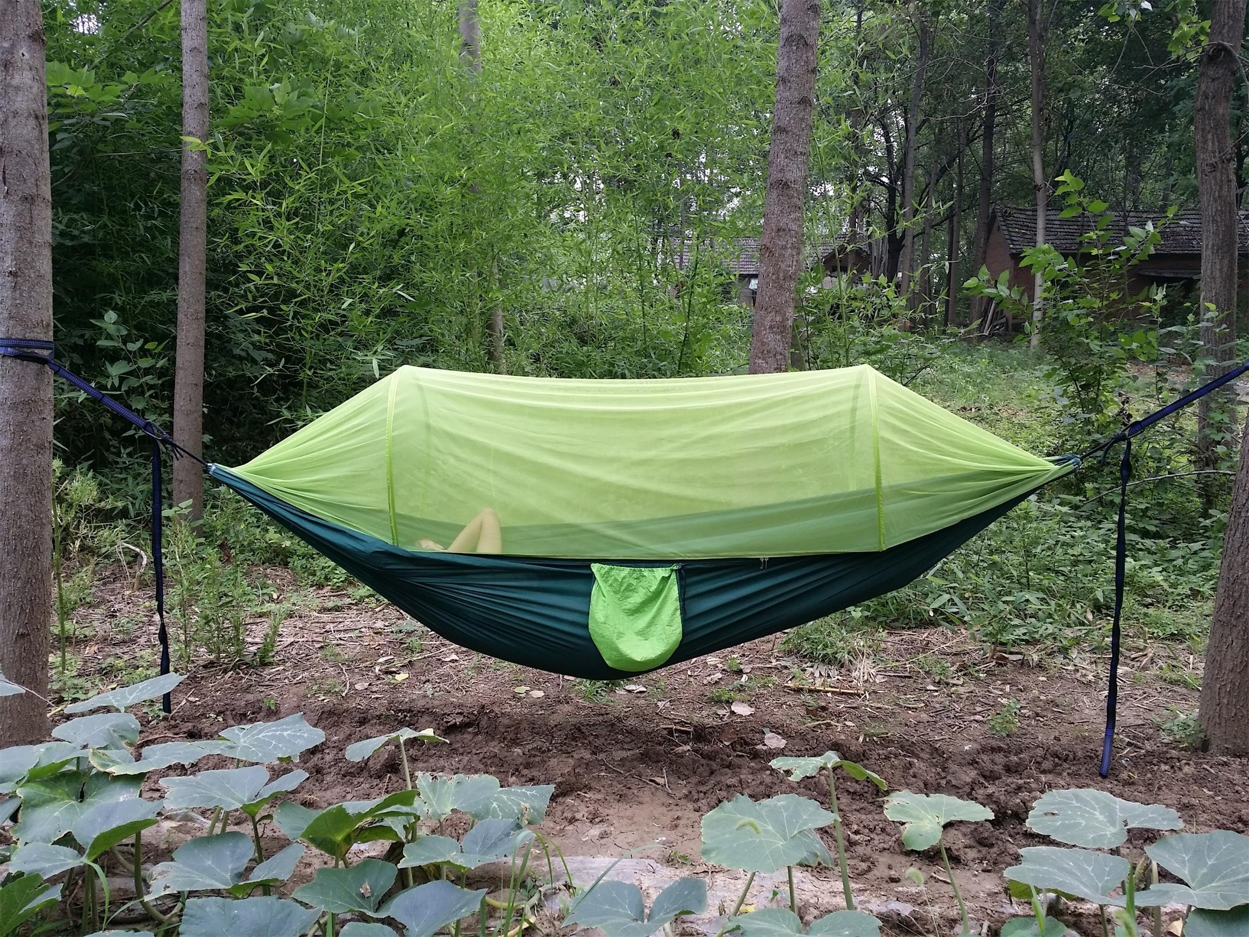 Parachute Hammock Camping Hanging Swing with Mosquito Net for Outdoor Customized Outdoor Furniture Modern Convenient Nylon