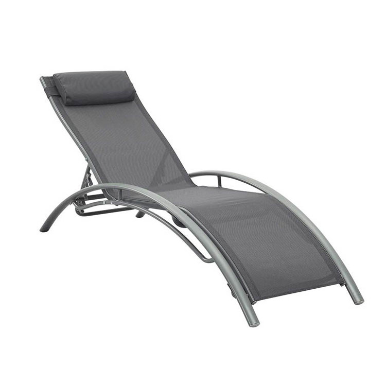 Outdoor Patio Lounge Chairs Aluminum Pool Chaise Lounges for All Weather for Beach Backyard