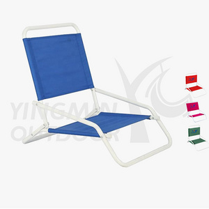 Outdoor Portable Low Profile Wave Single Section Beach Picnic Camping Fishing Folding Sand Chair