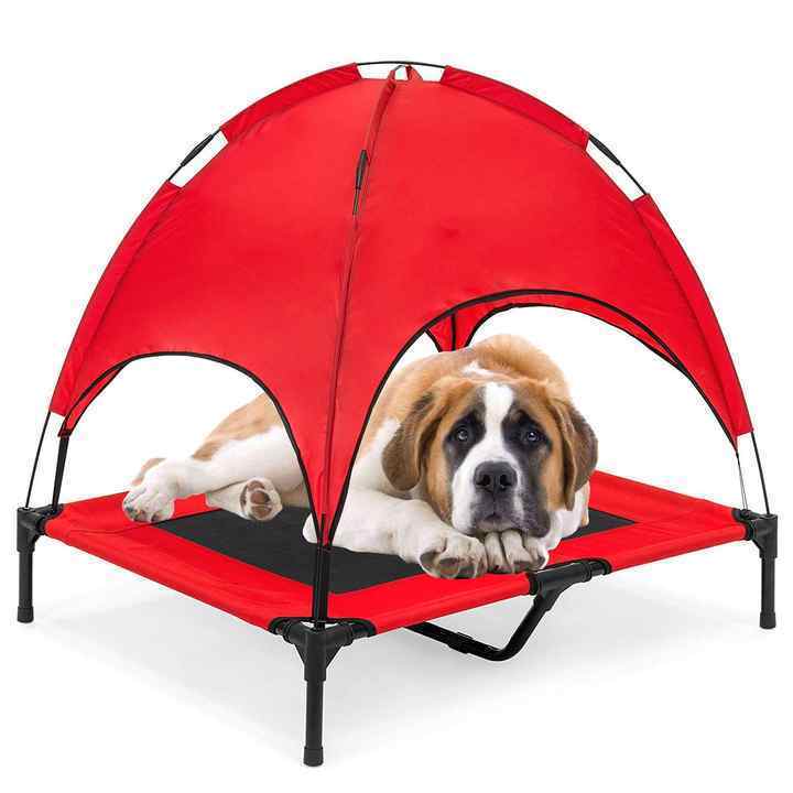 Portable Chew Proof Raised Waterproof Pet Cot Folding Outdoor Elevated Dog Bed