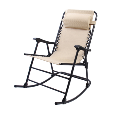 Garden Patio Folding Reclining Lounge Chair Folding Zero Gravity Rocking Chair for Backyard Patio Lawn Deck Outdoor Pool Side