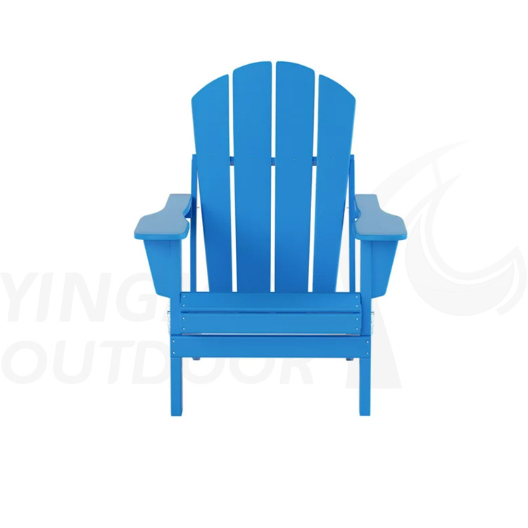 Outdoor Furniture Weather Resistant HDPE Plastic Resin Patio Folding HDPE Adirondack Chair