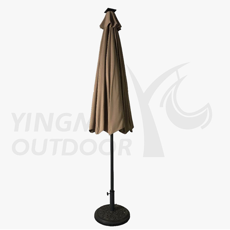 Outdoor Solar Market Parasols LED Lighted Fishing Umbrellas Modern Garden Patio Cantilever Umbrella