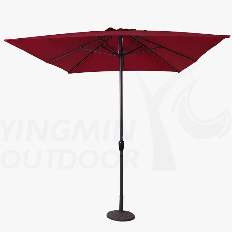 Outdoor Patio Rectangular Umbrella Parasol Courtyard Poolside Sunshade Waterproof Double Umbrella