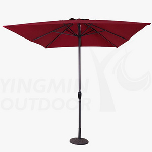 Outdoor Patio Rectangular Umbrella Parasol Courtyard Poolside Sunshade Waterproof Double Umbrella