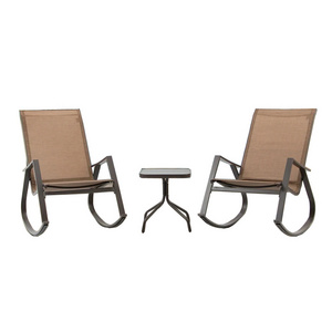 2 - Person Outdoor Garden Patio Furniture Table and Chair Set Seating Rocking Garden Chair