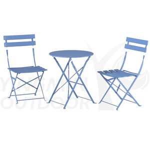 Outdoor Garden Furniture Sets Patio Bistro Set 3 Piece Folding Round Table Chairs