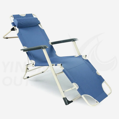 Outdoor Folding Garden Zero Gravity Chair Folding Reclining Beach Chair Gravity Lounge Chair Textile Steel Modern Customized