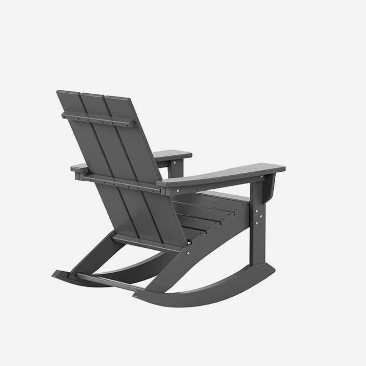 Outdoor Furniture Hdpe Patio Rocking Chairs Porch Adirondack Lawn Chair Plastic Modern Garden Chair