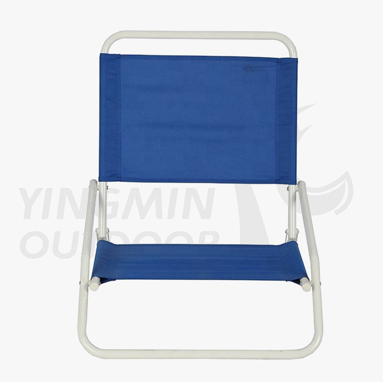 Outdoor Portable Low Profile Wave Single Section Beach Picnic Camping Fishing Folding Sand Chair