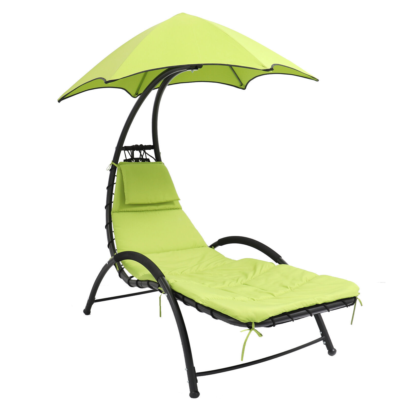 Outdoor Garden Recliner Chair Patio Poolside Sun Lounger Bed Porch Swing Hammock Chair