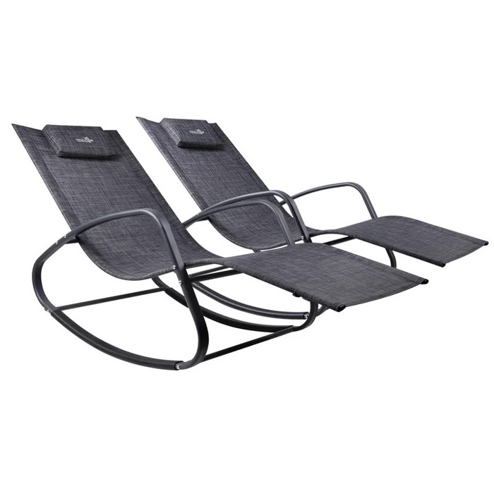 Modern Outdoor Patio Beach Sun Lounger Rocking Chair Zero Gravity Sun Garden Lounger Chair