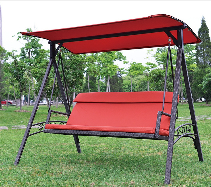 Garden Furniture 3 Seats Swing Chair Bench Patio Garden Patio Benches Outdoor Hanging Chair