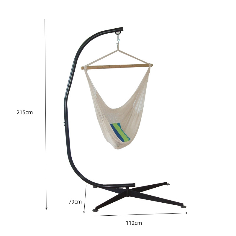 Outdoor C Patio Hanging Swing Hammock Stand Base for Outdoor Garden Patio Hanging Chair Stand