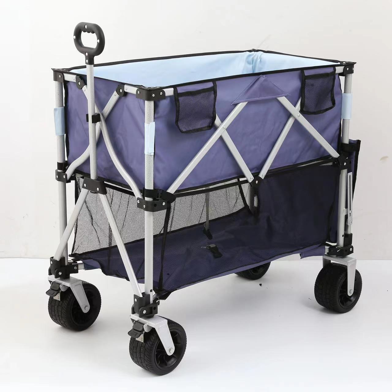 Camping Cart Garden Multifunctional Folding Outdoor Wagon Beach Trolley Cart