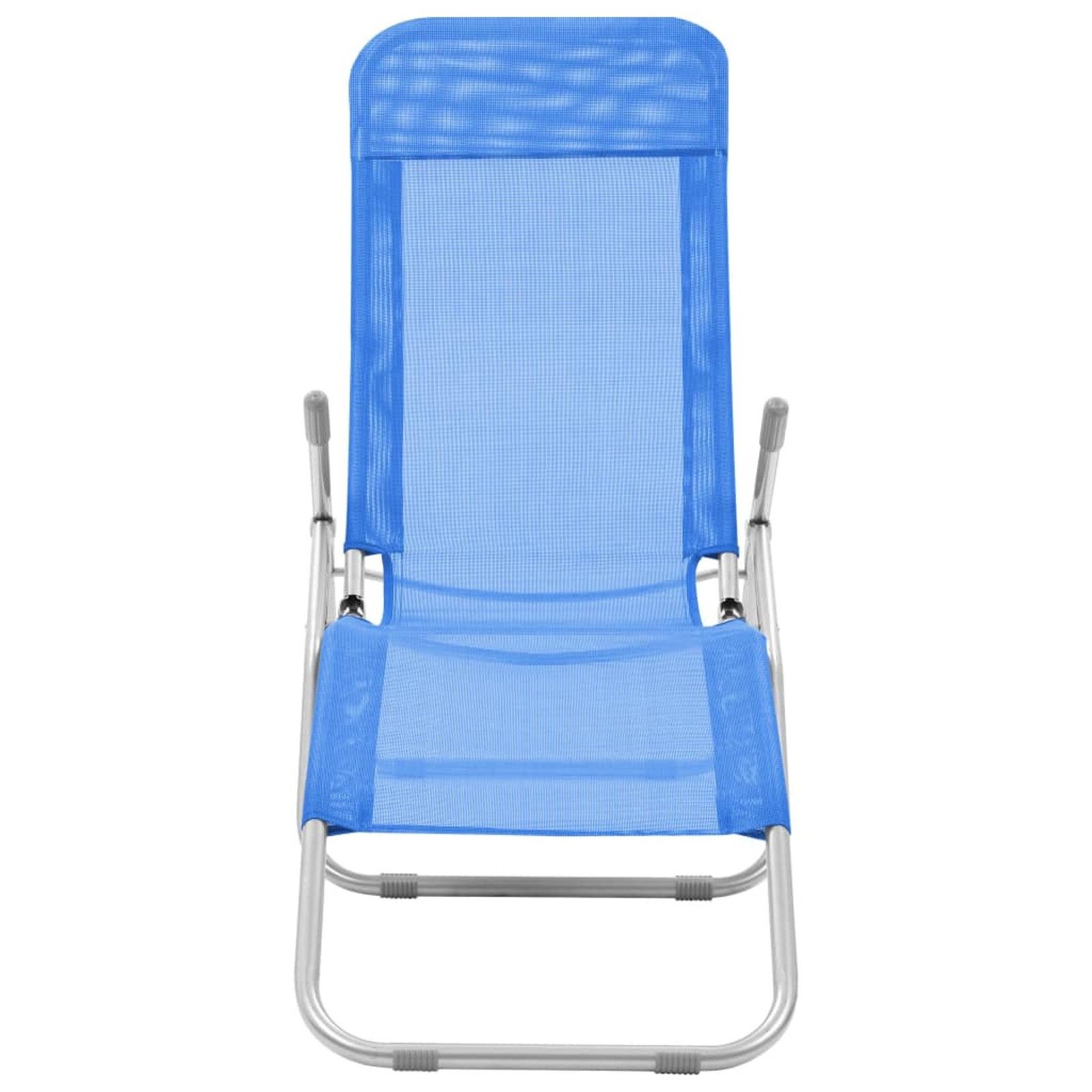 Outdoor Sun Lounger Beach Chair Garden Foldable Health Lounger with Pillow Outoutdoortio Lounge Bed Metal Carton Customized Logo