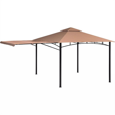 Outdoor Backyard Pergolas and Gazebos Shade Awning Patio Gazebo Replacement Canopy Top Cover with Extendable Awning