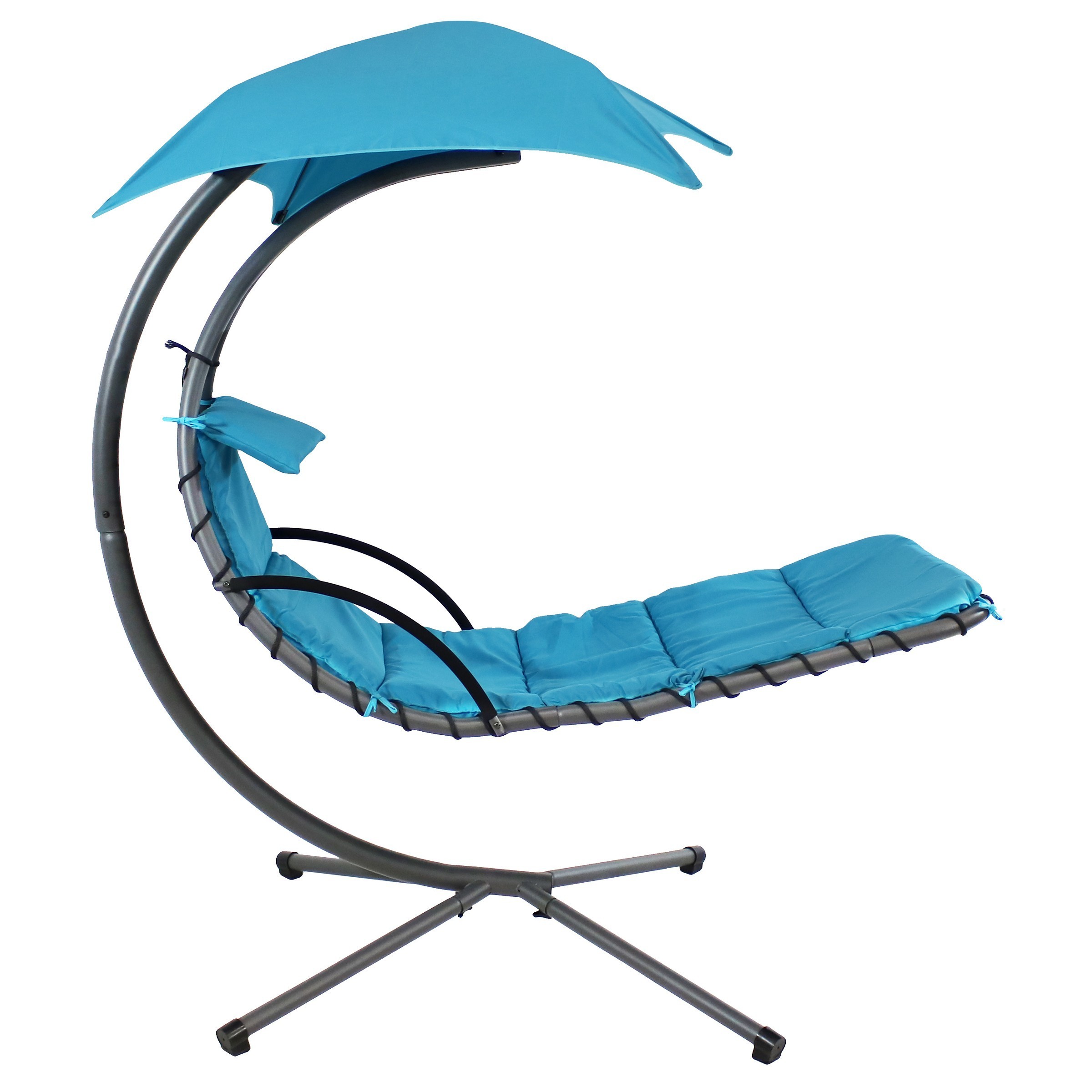 Patio Dream Chair Hammock Hanging Curved Lounge Swing Chaise Chair Floating Bed for Outdoor