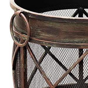 Outdoor Patio Furniture Fire Pit Wood Burning Cast Iron Fireplace Firebowl Firepit