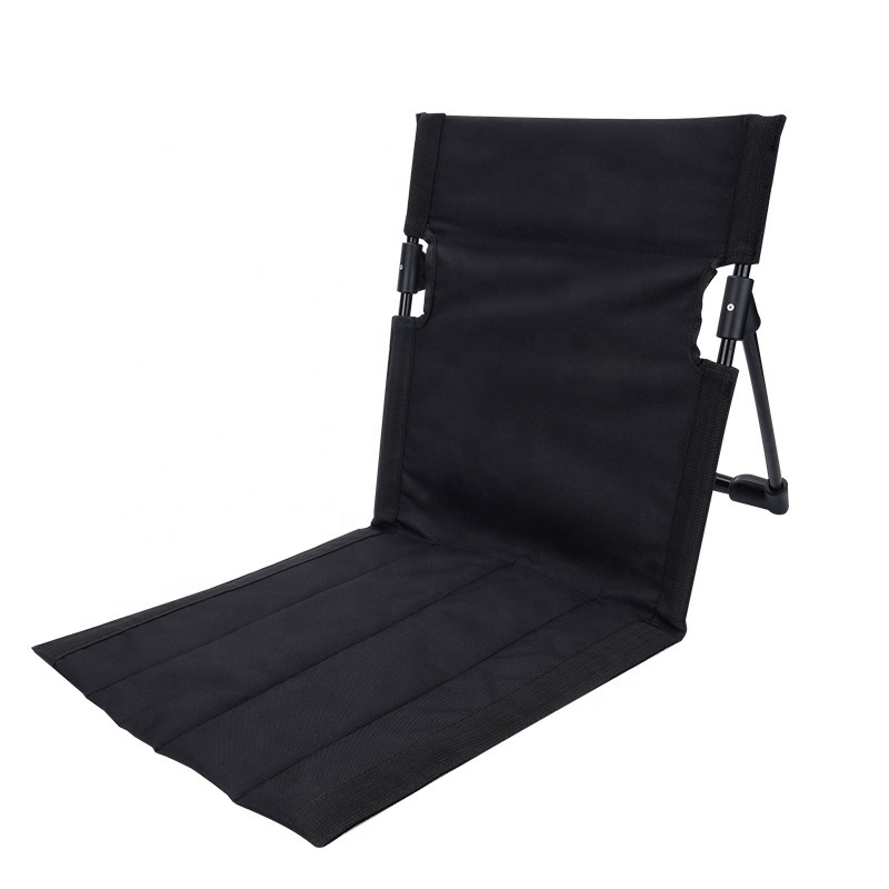 Outdoor Portable Folding Camping Lawn Chair Stadium Seat Comfortable Backrest Cushion Lounger Beach Chair