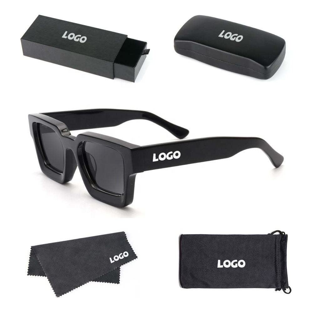 Factory Customized Logo high quality Luxury Fashionable glasses Acetate  Polarized Sunglasses For Mens Women