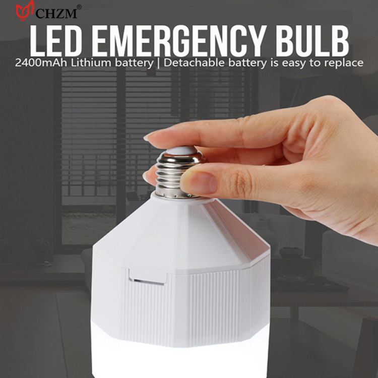 9W 12W 30W  Rechargeable led emergency bulb E27 led lamp light for indoor and outdoor lighting