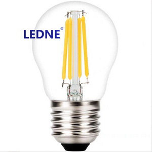 G45 filament bulb E27 decorative LED bulb retro creative small round glass  tungsten filament bulb