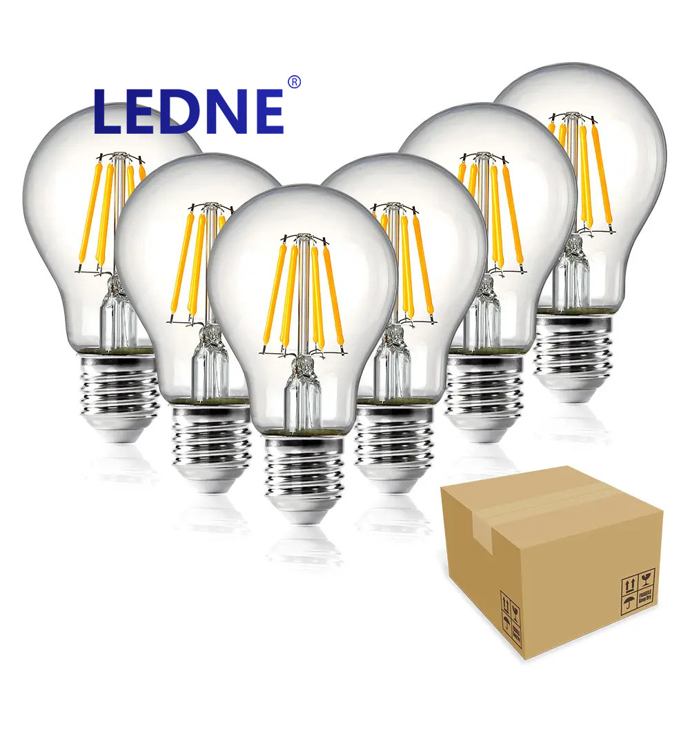 Led Filament Bulb G45 6W B22 E12 E14 E26 E27 Base Vintage Edison Candle Bulb Clear Amber g45 Dimmable Led Filament Bulb