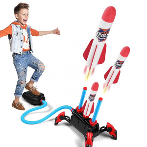 Hot Selling Outdoor Toys Foam Stomp Rocket Toy Rocket Launcher For Kids