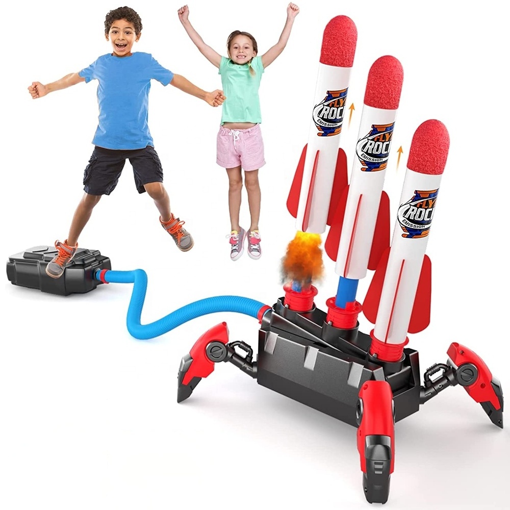 Hot Selling Outdoor Toys Foam Stomp Rocket Toy Rocket Launcher For Kids