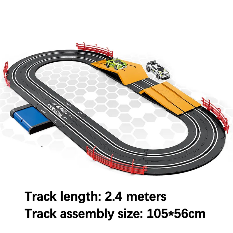 Slot Toys Diy Rail Way Car Track Toy Electric 1:43 Race Track For Kids Boys Children Plastic Racing Car Toy