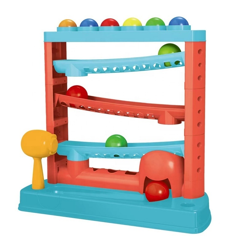 Hammer And Ball Drop Toys Early Developmental Hammer Montessori Toys Pound a Ball Hammering Pounding Toys