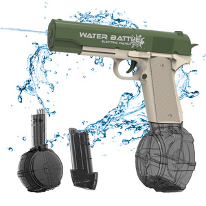 M1911 Electric Water Pistol Electronic Water Gun Dual Magazine Battery Powered Kids Toys Electric Water Pistol Gun