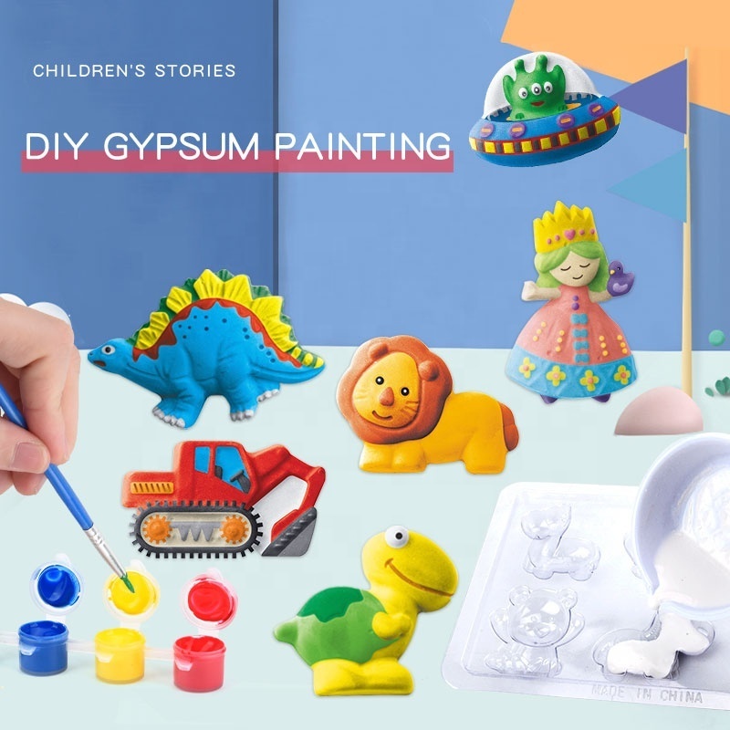 Gypsum Paint Kids Toy DIY Plaster Art And Craft Set Painting Kit