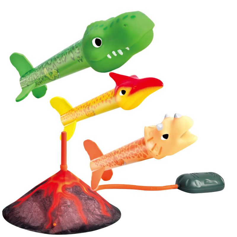 Hot Sale rockets launcher for kids dinosaur stomp rocket toys Foam Blaster