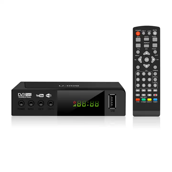 New HD Digital Set Top Box dvb t2 TV tuner decoder receiver server satellite receiver AC DC wifi USB 2.0 IPTV