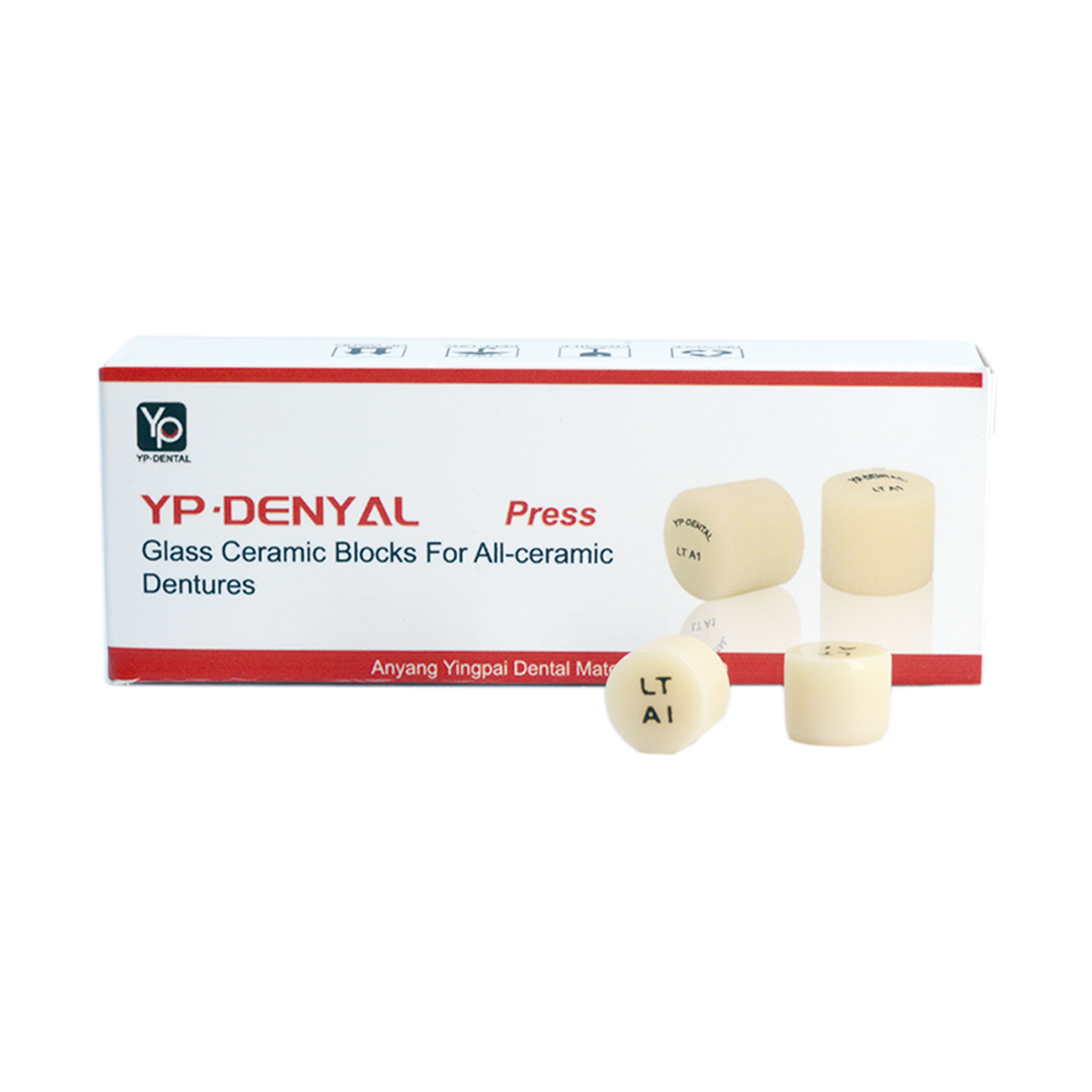 Dental Lab Glass Ceramic Lithium Disilicate Blocks IPS Emax Press Ingots