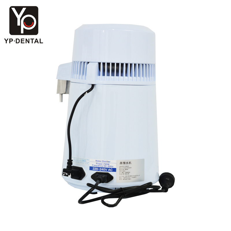 Portable Dental 4L Stainless Steel Tank Dental Water Distiller with  Free Collection Jug