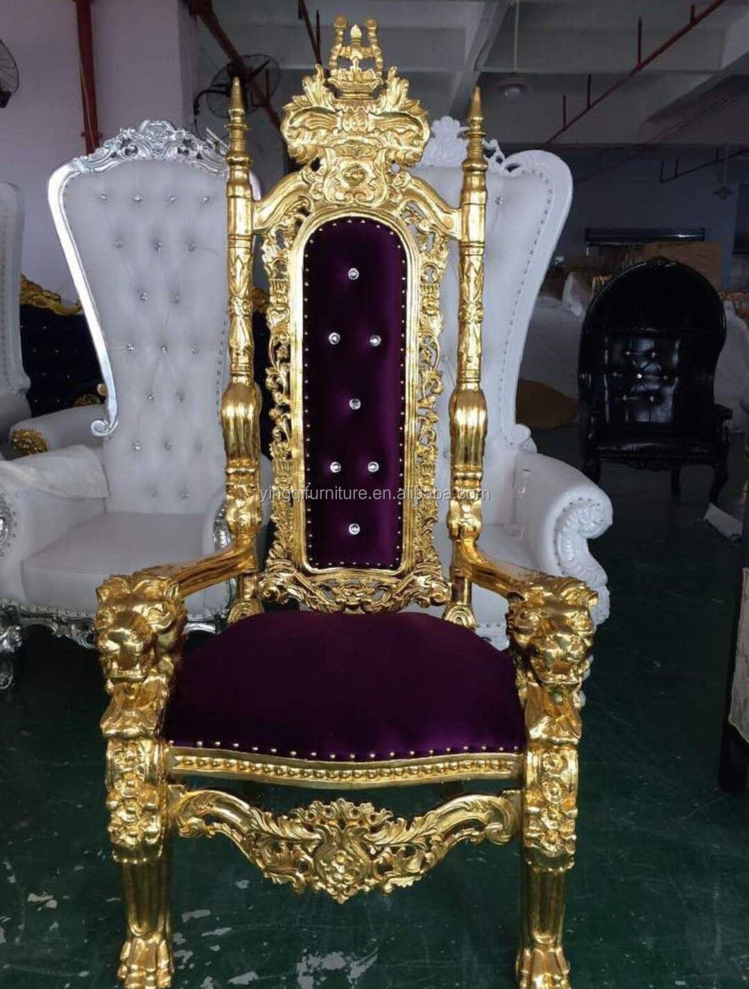 Wedding Rental Large Lion King Throne Chairs