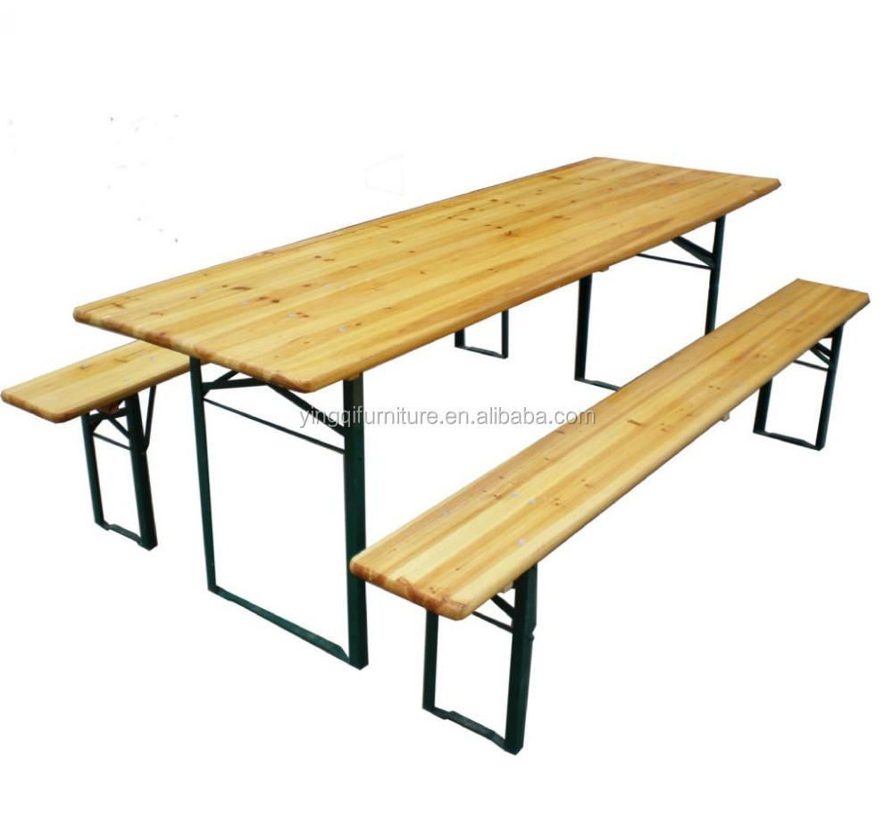 German Wooden Folding Beer Table Set Beer Tables and Benches