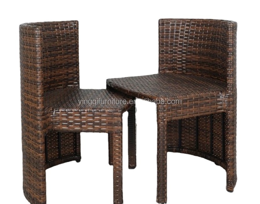 Balcony Coffee Table Set Round Rattan Garden Set Outdoor Furniture 2 seats sofa of three pieces