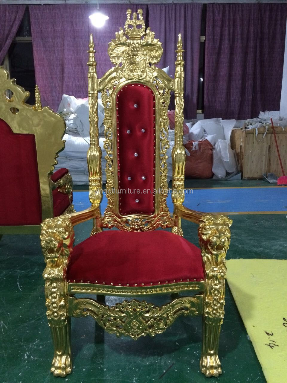 Royal King Throne Chairs for Wedding