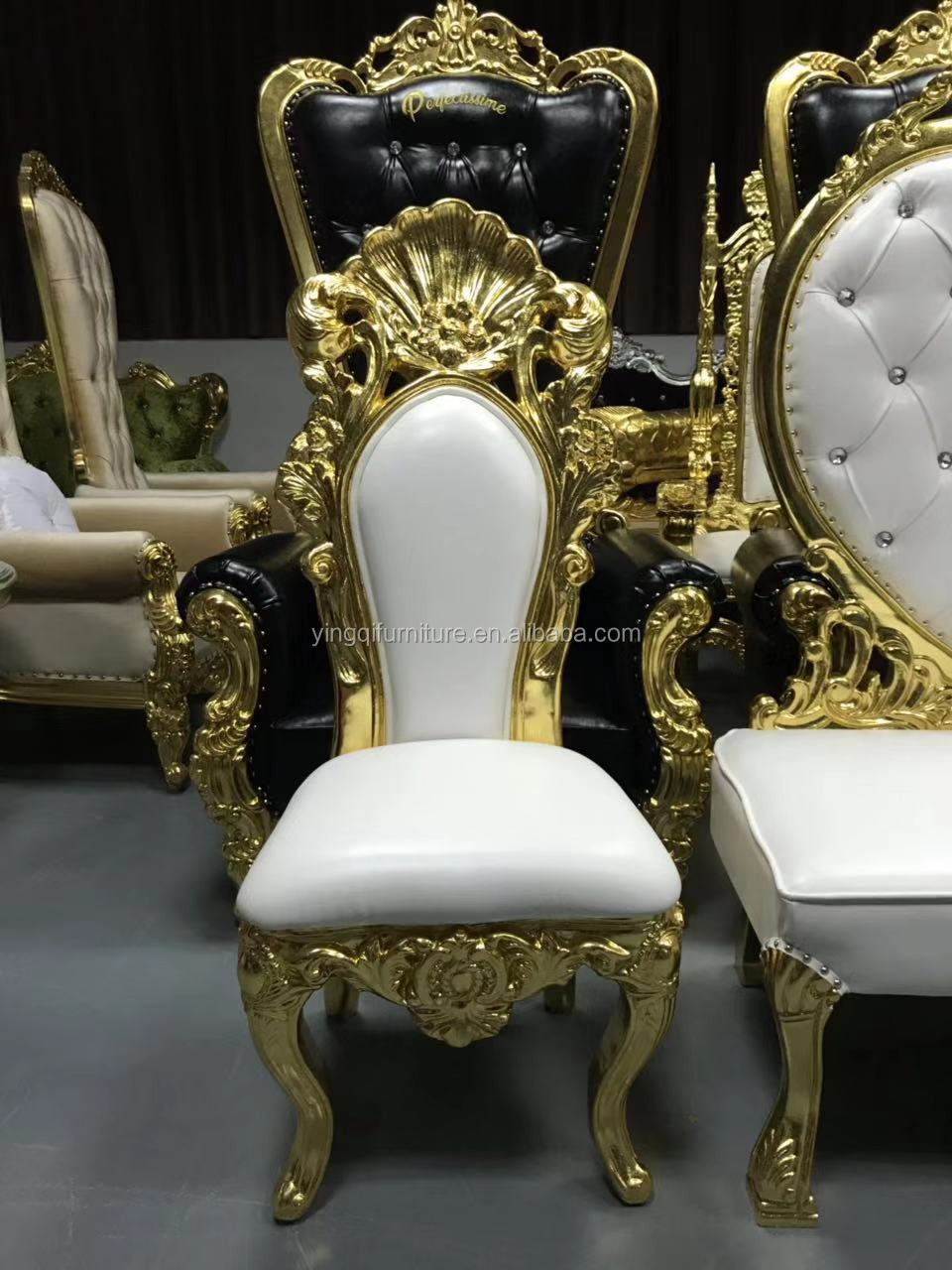 Cheap Indian Bride and Groom Wedding Stage Chairs