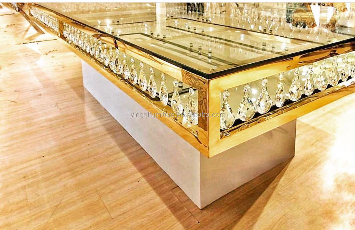 Crystal Wedding Banquet Dining Hall Table