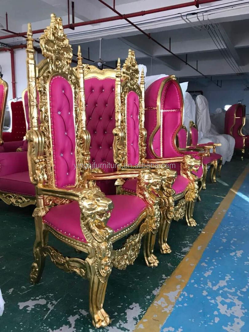 Wedding Rental Large Lion King Throne Chairs