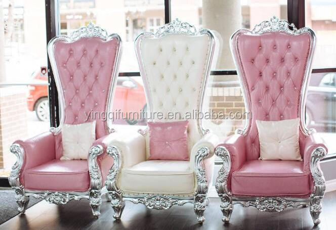 Pink Wedding King Throne Chairs for Rental