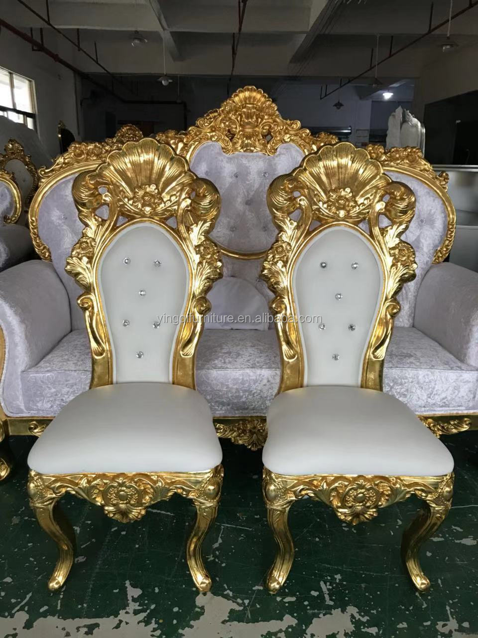 Cheap Indian Bride and Groom Wedding Stage Chairs