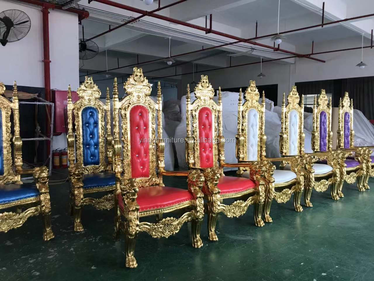 Wedding Rental Large Lion King Throne Chairs