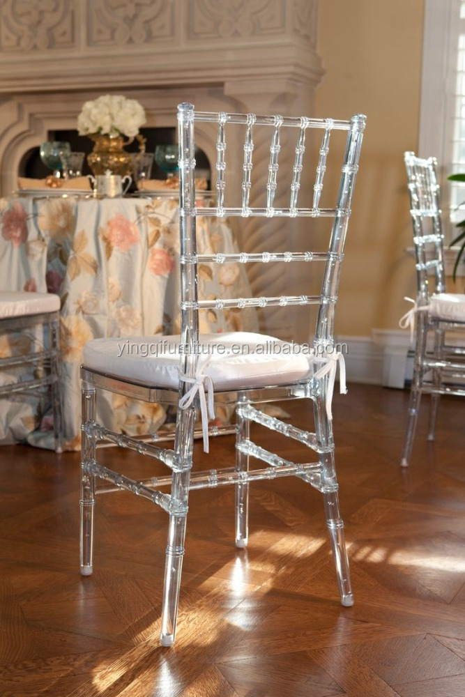 Cheap Crystal Clear Resin Wedding Acrylic Transparent Tiffany chiavari Chair