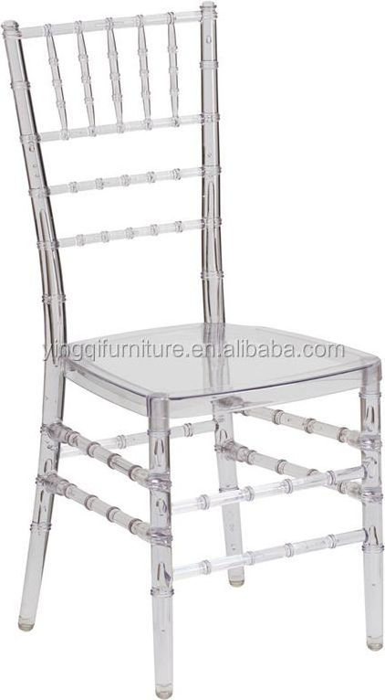 Cheap Crystal Clear Resin Wedding Acrylic Transparent Tiffany chiavari Chair